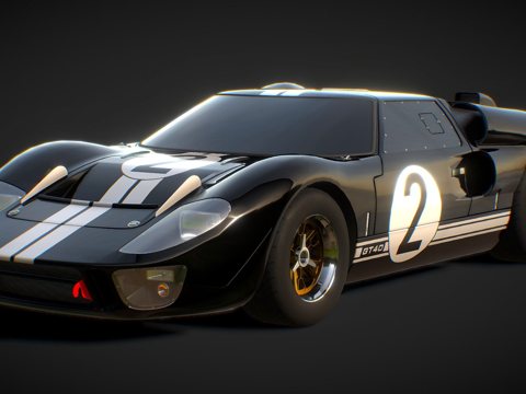  福特GT40 Mk II3d模型 