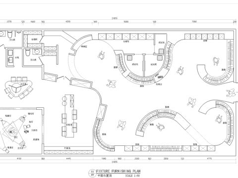 男装女装服装店专卖店 最新平面施工图设计cad施工图