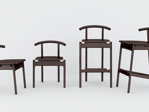  新中式椅子模型3d模型 