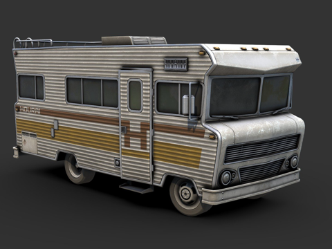  一九七五房车3d模型 