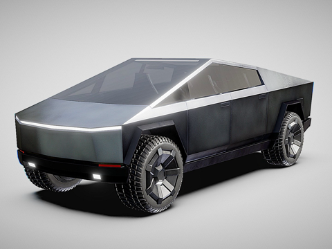  特斯拉赛博卡车3d模型 