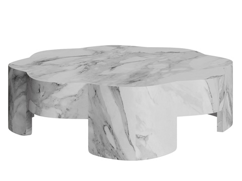  现代简约茶几 茶几 简约茶几 客厅茶几 大理石茶几 客厅茶几3d模型 