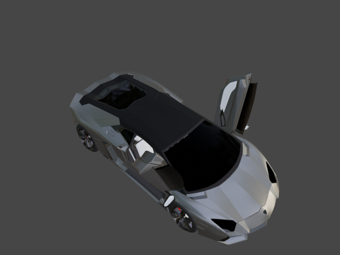  兰博基尼埃文塔多LP七百四3d模型 