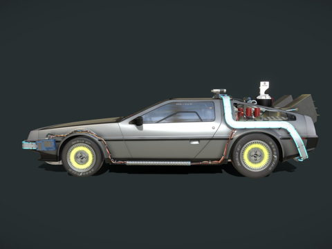  德罗宁DMC12时光机二零一五来自第二部分3d模型 