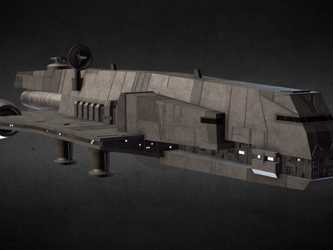  星球大战  戈赞蒂级巡洋舰3d模型 