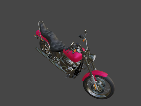  哈雷戴维森七十二HD FXT二零一五3d模型 