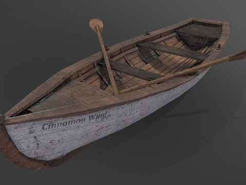  划艇3d模型 