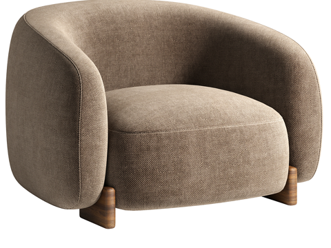  单人沙发3d模型 