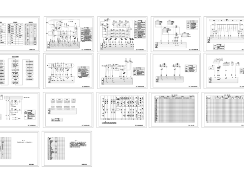 建筑自动化BAS系统全套控制原理图CAD施工图cad施工图