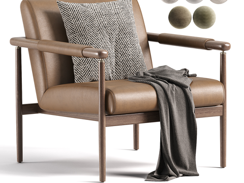  单人沙发3d模型 