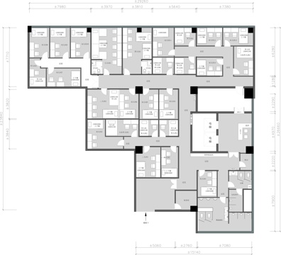 700平电竞酒店 最新平面施工图设计cad施工图