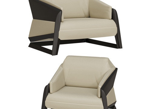  单人沙发3d模型 