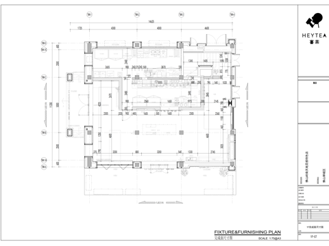 喜茶佛山岭南天地全套施工图cad施工图