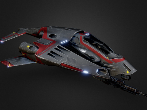  太空战斗机3d模型 