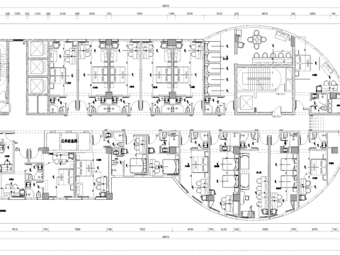 1800平电竞酒店 最新全套施工图设计cad施工图