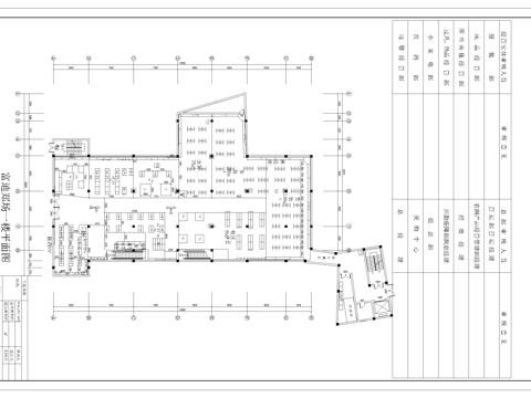 超市 最新平面施工图设计cad施工图