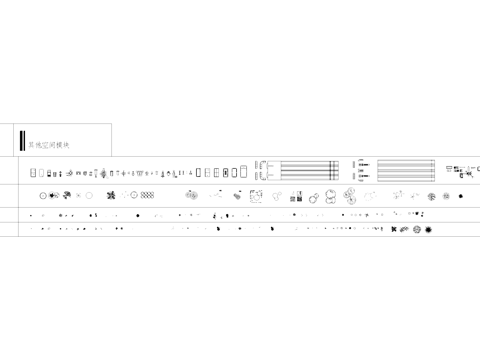 健身器材植物CAD图块图库cad施工图