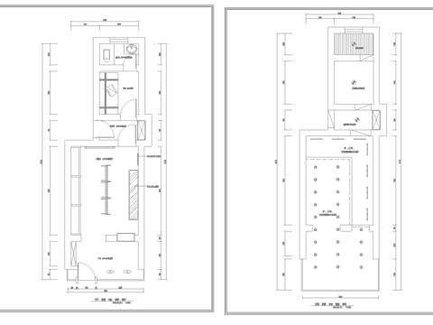 男装女装服装店专卖店 最新全套施工图设计cad施工图
