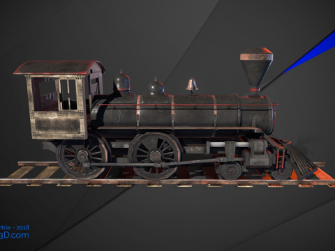  机车3d模型 