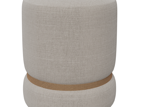  现代简约沙发矮凳 矮凳 简约矮凳 凳子3d模型 