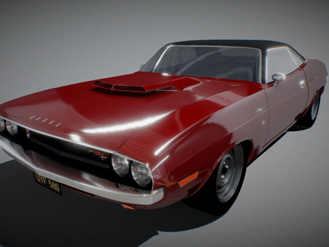  道奇挑战者 19703d模型 