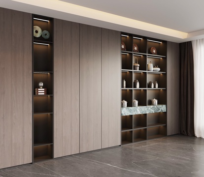  现代意式茶柜3d模型 