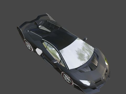  兰博基尼Aventador SVJ  SC20碳纤维版3d模型 