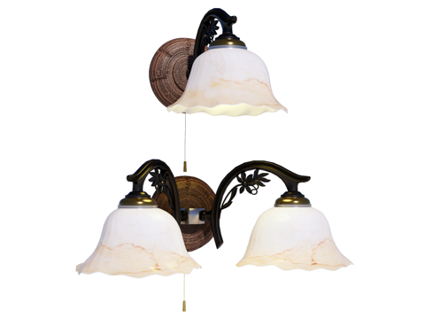 壁灯 装饰壁灯 金属壁灯 户外壁灯su模型