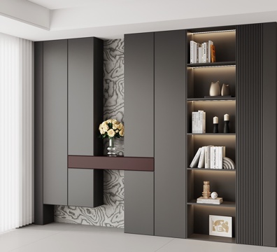  现代意式玄关柜3d模型 