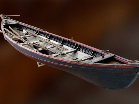  甲壳虫捕鲸船  19世纪  楠塔基特3d模型 