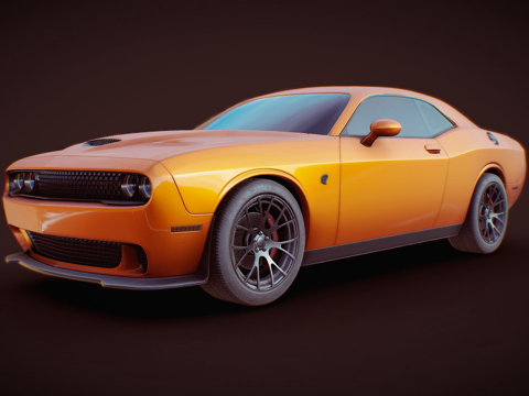  道奇挑战者SRT地狱猫3d模型 