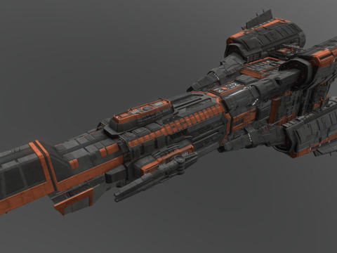  火星国会共和国海军唐纳哲号3d模型 