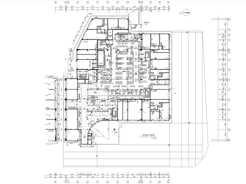 大型超市 最新平面施工图设计cad施工图