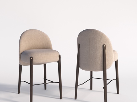  AMES吧台椅3d模型3d模型 