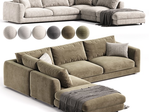  异形沙发3d模型 