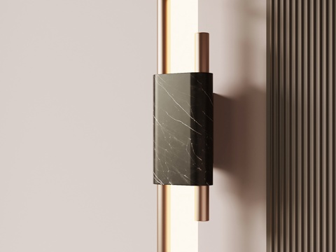  现代意式壁灯3d模型 