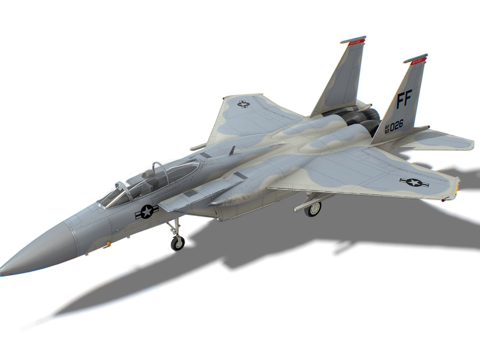  F15鹰式喷气式战斗机3d模型 
