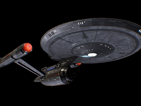  星际迷航  发现号企业号3d模型 