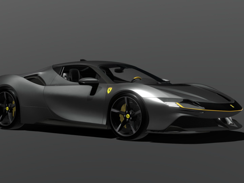  法拉利SF90 Stradale3d模型 