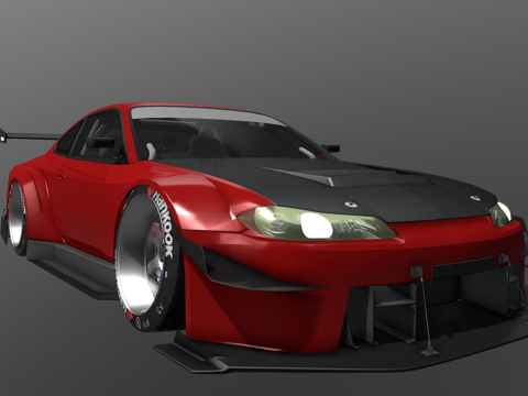  日产Silvia S15定制版3d模型 