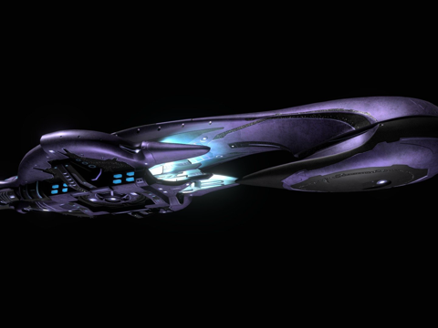  星盟CAS级突击航母3d模型 