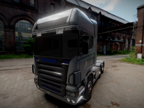  斯堪尼亚卡车3d模型 