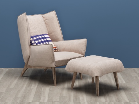  现代休闲椅 单椅3d模型 