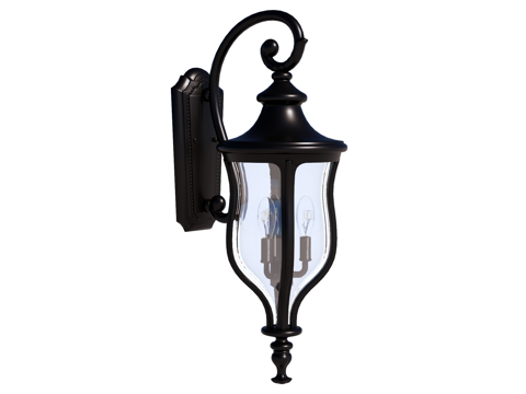 壁灯 装饰壁灯 金属壁灯 户外壁灯su模型