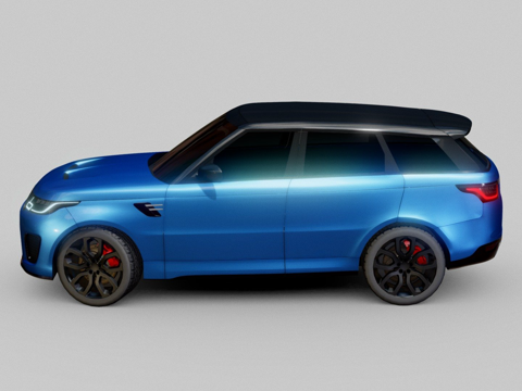  路虎揽胜运动版  203d模型 