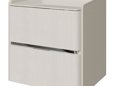  现代简约床头柜 床头柜 简约床头柜 矮柜 装饰柜3d模型 