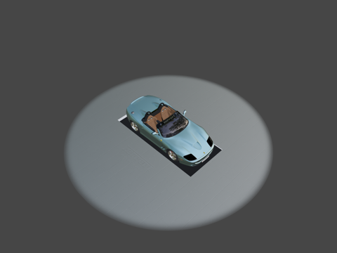  法拉利550 Barchetta 2000 Azzurro3d模型 