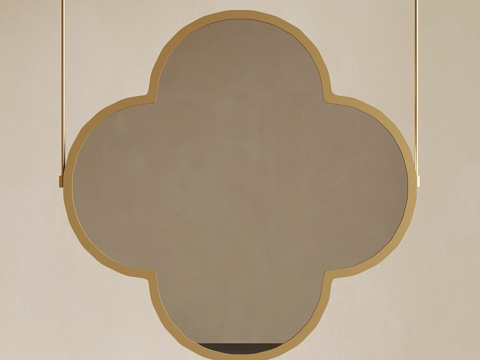  新中式镜子 浴室镜 梳妆镜3d模型 