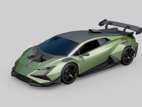  兰博基尼超级特罗菲欧3d模型 