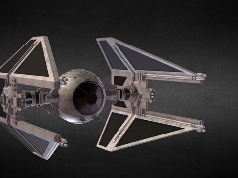  星球大战  TIE拦截机3d模型 